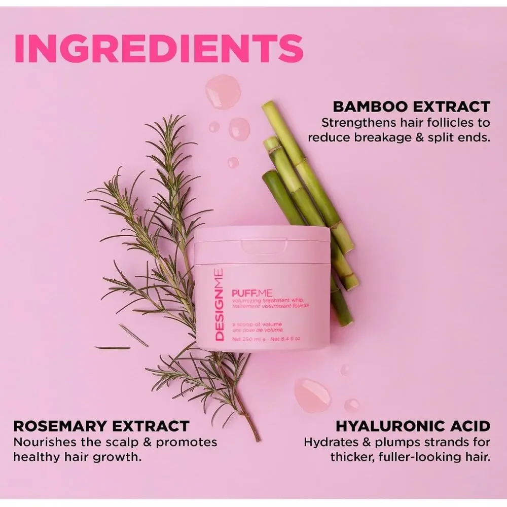 Design.Me PUFF.ME Volumizing Treatment Whip | Lightweight Hair Volumizer